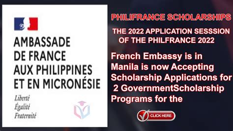 philfrance dost scholarship|Applications now open for 2022 French government scholarships .